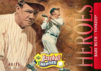 2005 Upper Deck Baseball Heroes - Red #105 Babe Ruth Yankees Front