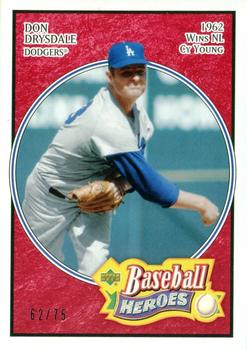 2005 Upper Deck Baseball Heroes - Red #111 Don Drysdale Front