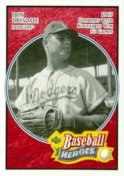 2005 Upper Deck Baseball Heroes - Red #113 Don Drysdale Front
