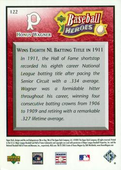 2005 Upper Deck Baseball Heroes - Red #122 Honus Wagner Back