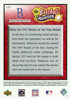 2005 Upper Deck Baseball Heroes - Red #127 Jackie Robinson Back