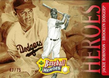 2005 Upper Deck Baseball Heroes - Red #130 Jackie Robinson Front