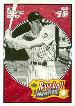 2005 Upper Deck Baseball Heroes - Red #138 Joe DiMaggio Front