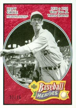 2005 Upper Deck Baseball Heroes - Red #146 Lefty Grove Front