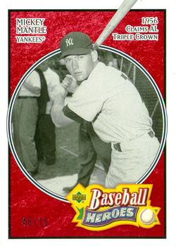 2005 Upper Deck Baseball Heroes - Red #162 Mickey Mantle Front