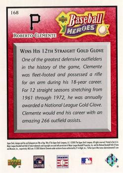 2005 Upper Deck Baseball Heroes - Red #168 Roberto Clemente Back