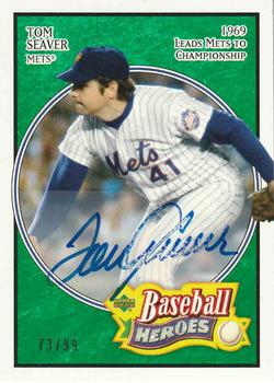 2005 Upper Deck Baseball Heroes - Signature Emerald #26 Tom Seaver Front