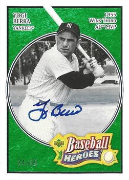 2005 Upper Deck Baseball Heroes - Signature Emerald #96 Yogi Berra Front