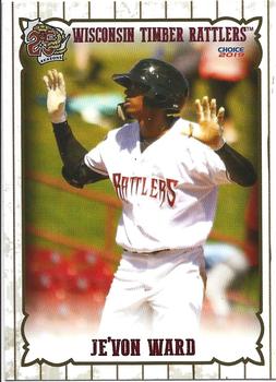 2019 Choice Wisconsin Timber Rattlers #25 Je'von Ward Front