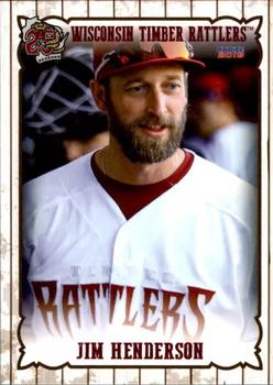 2019 Choice Wisconsin Timber Rattlers #28 Jim Henderson Front