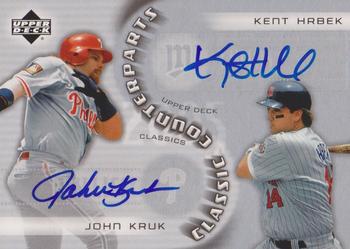 2005 Upper Deck Classics - Counterparts Signatures #CC-KH John Kruk / Kent Hrbek Front