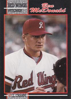 1990 Rochester Red Wings #3 Ben McDonald Front