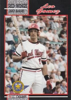 1990 Rochester Red Wings #6 Leo Gomez Front