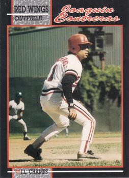 1990 Rochester Red Wings #25 Joaquin Contreras Front