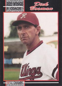 1990 Rochester Red Wings #35 Dick Bosman Front
