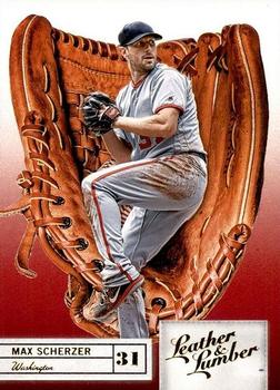 2019 Panini Leather & Lumber - Retail Embossed Gold #5 Max Scherzer Front