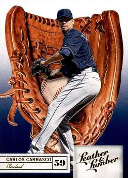 2019 Panini Leather & Lumber - Retail Embossed Gold #20 Carlos Carrasco Front