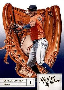 2019 Panini Leather & Lumber - Retail Embossed Gold #27 Carlos Correa Front