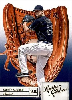 2019 Panini Leather & Lumber - Retail Embossed Gold #38 Corey Kluber Front