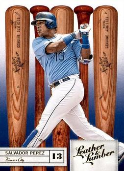 2019 Panini Leather & Lumber - Retail Embossed Gold #61 Salvador Perez Front