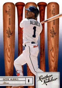 2019 Panini Leather & Lumber - Retail Embossed Gold #83 Ozzie Albies Front