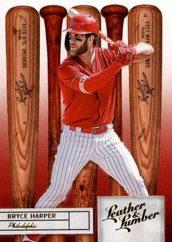 2019 Panini Leather & Lumber - Retail Embossed Gold #98 Bryce Harper Front