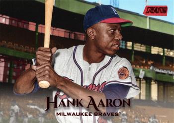 2019 Stadium Club - Red Foil #54 Hank Aaron Front