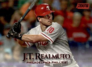 2019 Stadium Club - Red Foil #166 J.T. Realmuto Front