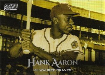 2019 Stadium Club - Chrome Gold Minted Refractor #SCC-3 Hank Aaron Front