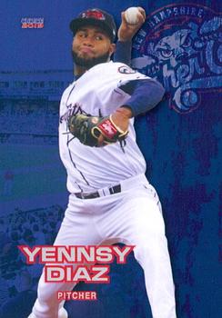 2019 Choice New Hampshire Fisher Cats #6 Yennsy Diaz Front