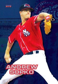 2019 Choice New Hampshire Fisher Cats #28 Andrew Sopko Front