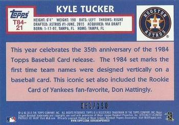 2019 Topps - 1984 Topps Baseball 35th Anniversary Chrome Silver Pack Blue (Series Two) #T84-21 Kyle Tucker Back