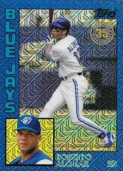 2019 Topps - 1984 Topps Baseball 35th Anniversary Chrome Silver Pack Blue (Series Two) #T84-44 Roberto Alomar Front