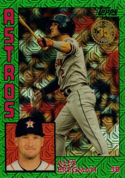 2019 Topps - 1984 Topps Baseball 35th Anniversary Chrome Silver Pack Green (Series Two) #T84-3 Alex Bregman Front
