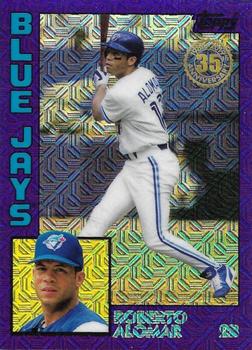 2019 Topps - 1984 Topps Baseball 35th Anniversary Chrome Silver Pack Purple (Series Two) #T84-44 Roberto Alomar Front