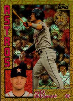 2019 Topps - 1984 Topps Baseball 35th Anniversary Chrome Silver Pack Gold (Series Two) #T84-3 Alex Bregman Front