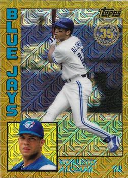 2019 Topps - 1984 Topps Baseball 35th Anniversary Chrome Silver Pack Gold (Series Two) #T84-44 Roberto Alomar Front