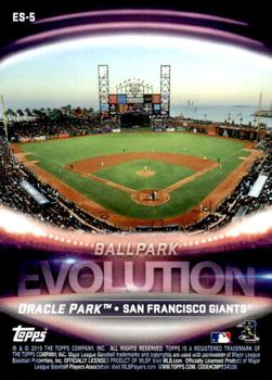 2019 Topps - Evolution Ballpark #ES-5 Polo Grounds / Oracle Park Back