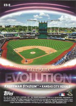 2019 Topps - Evolution Ballpark #ES-9 Municipal Stadium / Kauffman Stadium Back