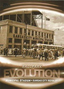 2019 Topps - Evolution Ballpark #ES-9 Municipal Stadium / Kauffman Stadium Front