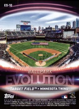 2019 Topps - Evolution Ballpark #ES-10 Hubert H. Humphrey Metrodome / Target Field Back