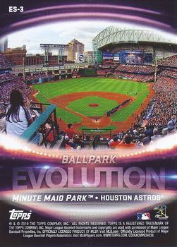 2019 Topps - Evolution Ballpark Blue #ES-3 Astrodome / Minute Maid Park Back