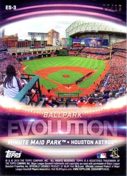 2019 Topps - Evolution Ballpark Red #ES-3 Astrodome / Minute Maid Park Back