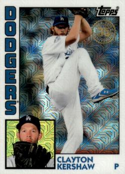 2019 Topps - 1984 Topps Baseball 35th Anniversary Chrome Silver Pack (Series Two) #T84-1 Clayton Kershaw Front