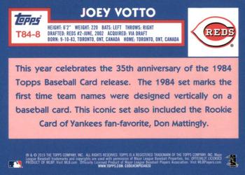 2019 Topps - 1984 Topps Baseball 35th Anniversary Chrome Silver Pack (Series Two) #T84-8 Joey Votto Back