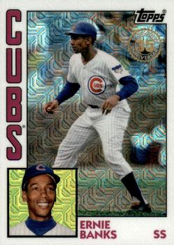 2019 Topps - 1984 Topps Baseball 35th Anniversary Chrome Silver Pack (Series Two) #T84-16 Ernie Banks Front