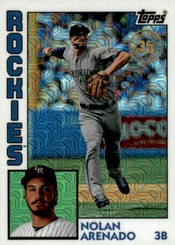 2019 Topps - 1984 Topps Baseball 35th Anniversary Chrome Silver Pack (Series Two) #T84-19 Nolan Arenado Front