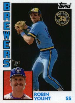 2019 Topps - 1984 Topps Baseball 35th Anniversary Chrome Silver Pack (Series Two) #T84-24 Robin Yount Front