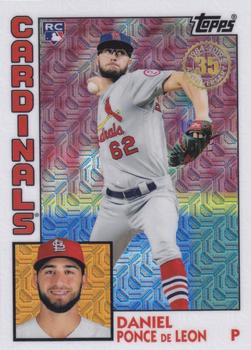 2019 Topps - 1984 Topps Baseball 35th Anniversary Chrome Silver Pack (Series Two) #T84-47 Daniel Ponce de Leon Front