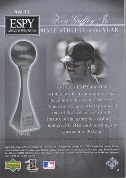 2005 Upper Deck ESPN - ESPY Award Winners #AW-11 Ken Griffey Jr. Back